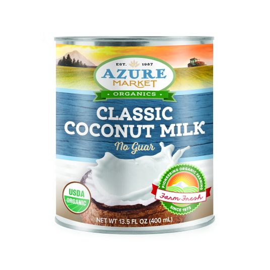 【GW中20000→16900】NOCOR ORGANICS Azure Market Organics Coconut Milk, Classic, 17% Fat, No Guar