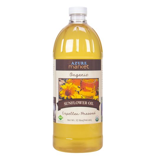 Azure Market Organics Sunflower Oil, Expeller Pressed, Organic Azure Standard