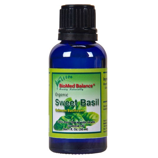 BioMed Balance Sweet Basil Essential Oil, Organic Azure Standard