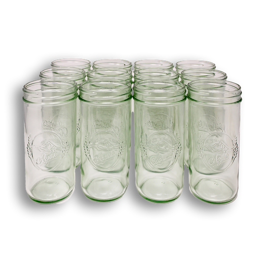 Azure Canning Co. Canning Jars, Pint & Half, Wide Mouth (JARS ONLY