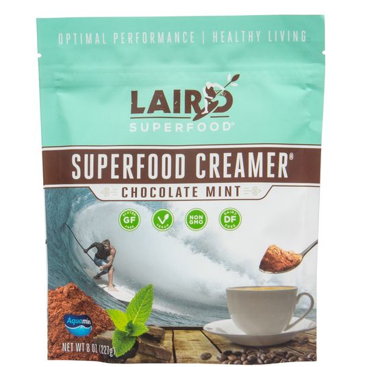 Laird Superfood Coffee, Superfood Creamer, Chocolate Mint, Powdered