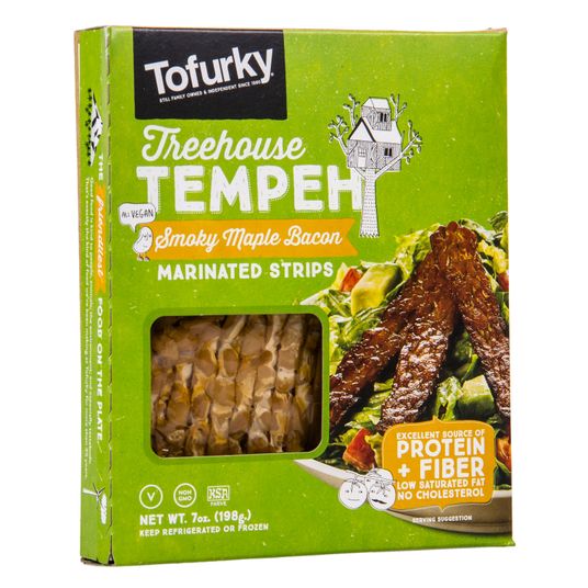 Tofurky Tempeh Strips, Marinated, Smokey Maple Bacon Azure Standard