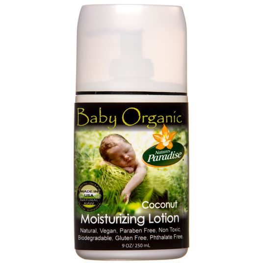 Nature's Paradise Organics Baby Moisturizing Lotion, Coconut, Organic