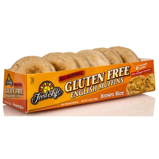Food For Life English Muffins, Brown Rice, Frozen, GF Azure Standard