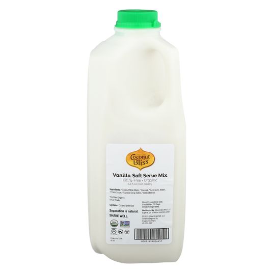 Cosmic Bliss Coconut Ice Cream Soft Serve Mix, Vanilla, Frozen, Organic