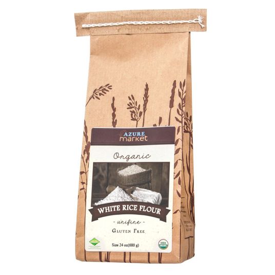 Azure Market Organics Rice Flour, White, (Unifine), GF, Organic Azure