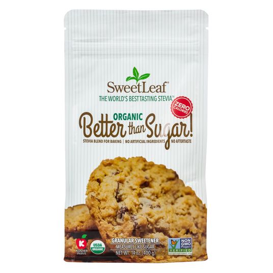 Sweet Leaf Stevia Blend for Baking, Granular Sweetener, Organic Azure