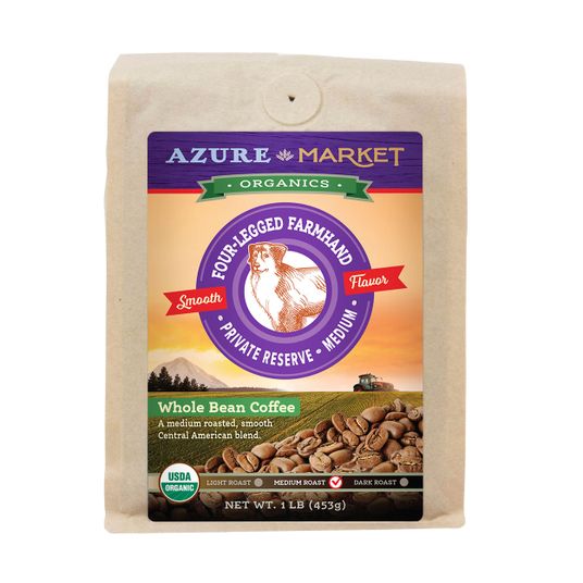 Azure Market Organics Coffee Whole Bean, Private Reserve Medium