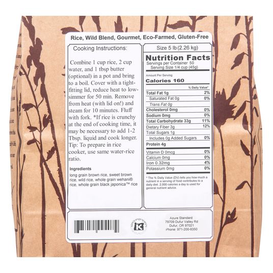 Lundberg Rice Brown Wild Blend Gluten Free 16 Oz (Pack Of 6-619843