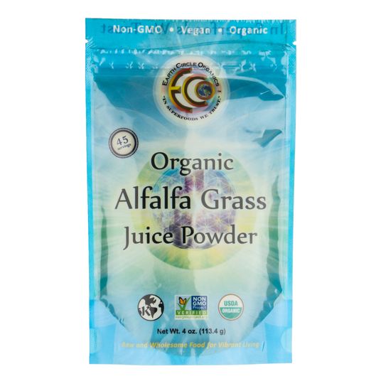 Earth Circle Organics Alfalfa Grass Juice Powder, Raw, Organic