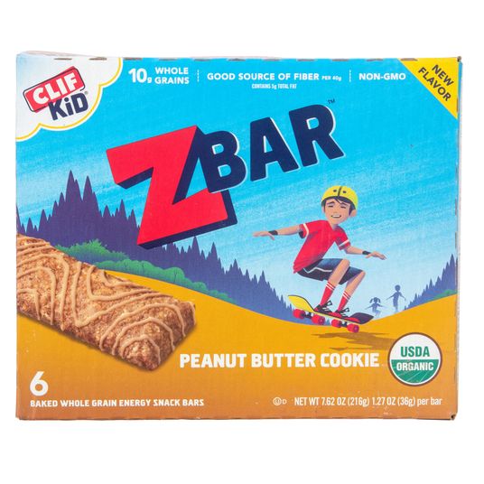 Clif Bar Peanut Butter Cookie Z Bar, Organic Azure Standard