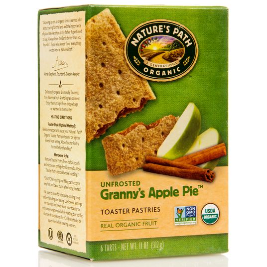 Nature's Path Toaster Pastries, Apple Cinnamon, Unfrosted, Organic