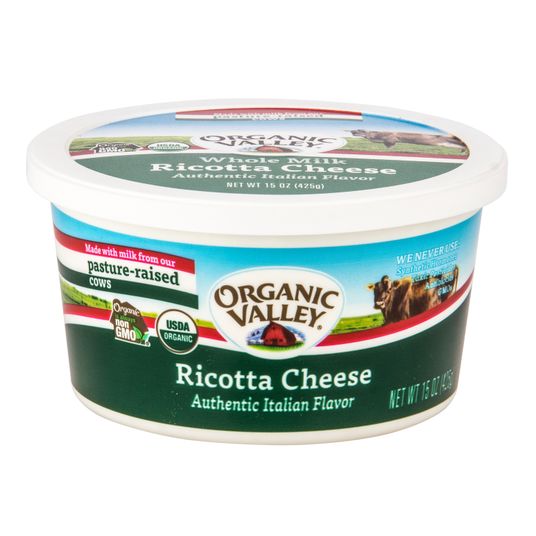 Organic Valley Ricotta Cheese, Tub, Organic - Azure Standard