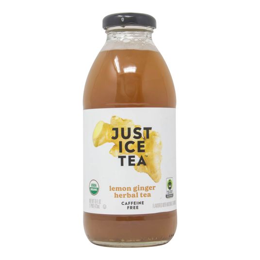 Just Ice Tea Lemon Ginger Herbal Tea, Organic - Azure Standard