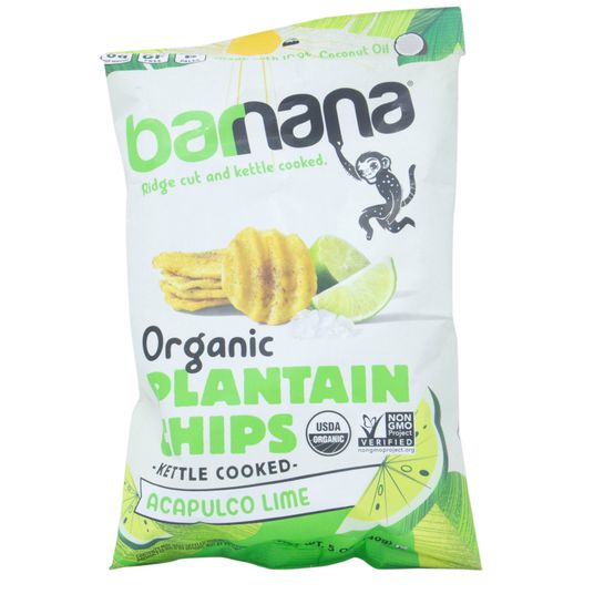 BARNANA Plantain Chip, Acapulco Lime, Organic Azure Standard