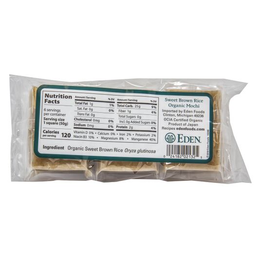 Eden Foods Rice, Sweet, Brown, Mochi, Organic - Azure Standard