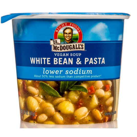 Dr. McDougall's Right Foods Soup Cups, White Bean & Pasta, Low Sodium Azure Standard