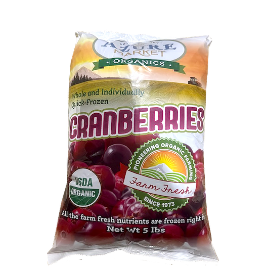 Azure Market Organics Cranberries, Whole, Organic, Frozen - Azure