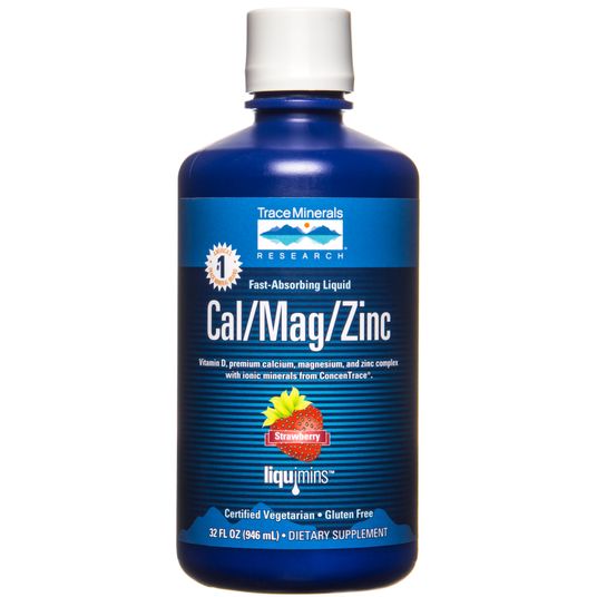 Trace Minerals Liquid Cal/Mag/Zinc Strawberry Azure Standard