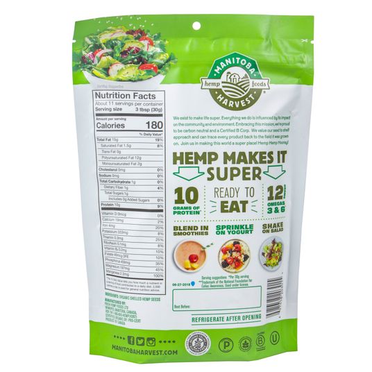 Manitoba Harvest Hemp Hearts, Organic - Azure Standard