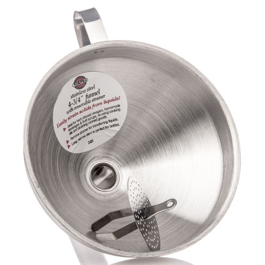 Norpro Funnel with Strainer, 5 inch, Stainless Steel Azure Standard