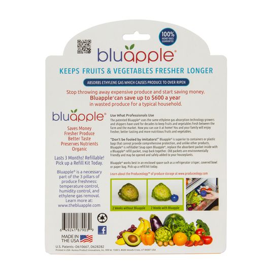  Bluapple Produce Saver 2-Pack - Keeps Fruits