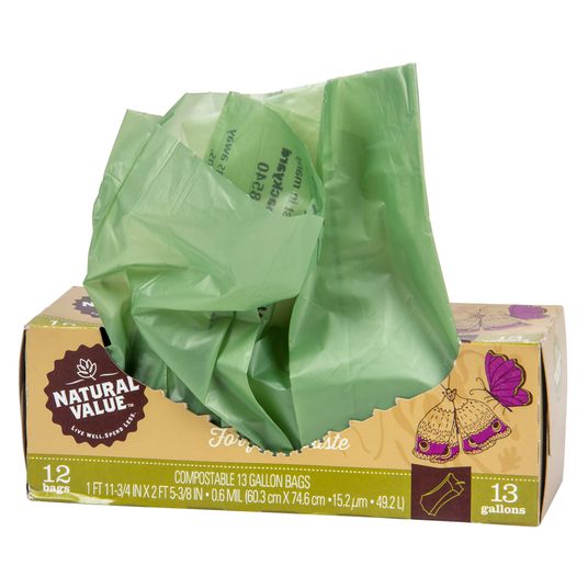 13 Gallon Natur-Bag - Compost Biodegradable Bags - Retail Pack