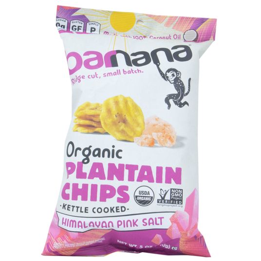 BARNANA Plantain Chip, Himalayan Pink Salt, Organic Azure Standard