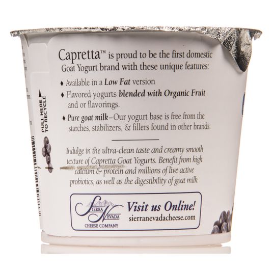 Sierra Nevada Cheese Company Capretta Goat Yogurt Low Fat Blueberry Azure Standard Here you will find the best italian food and wine products. capretta goat yogurt low fat blueberry 6 oz