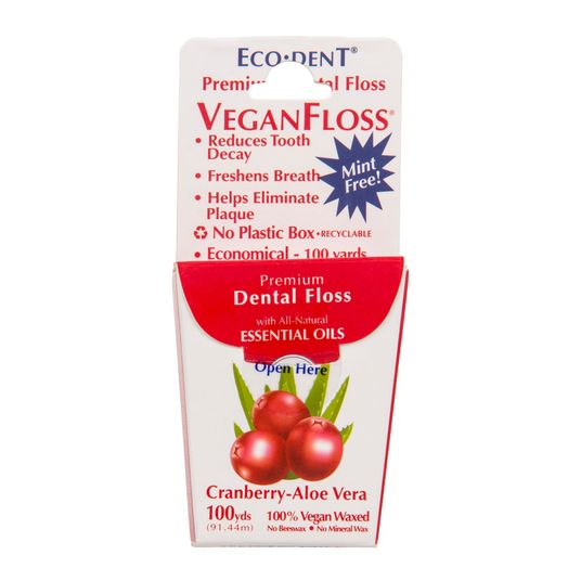 EcoDent Dental Floss, VeganFloss, Cranberry Aloe Azure Standard