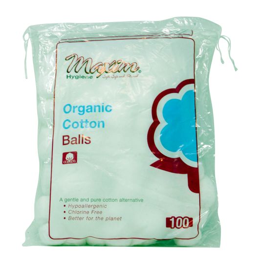 Maxim Hygiene Products Cotton Balls, Organic Azure Standard