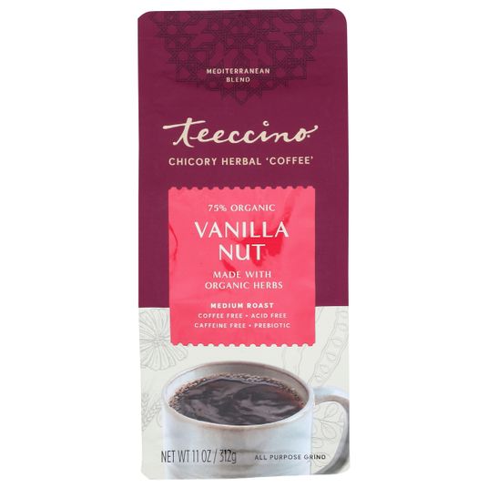 Teeccino Vanilla Nut, Chicory, Herbal Coffee - Azure Standard