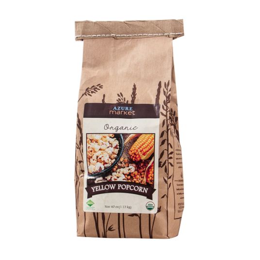 Azure Market Organics Popcorn, Yellow, Organic - Azure Standard