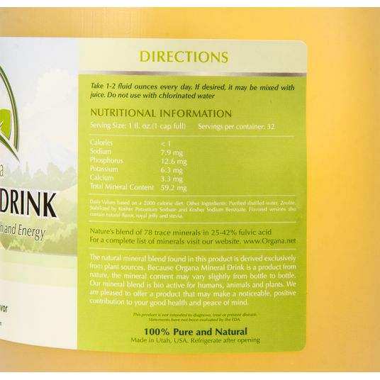 Organa Mineral Drink - Azure Standard