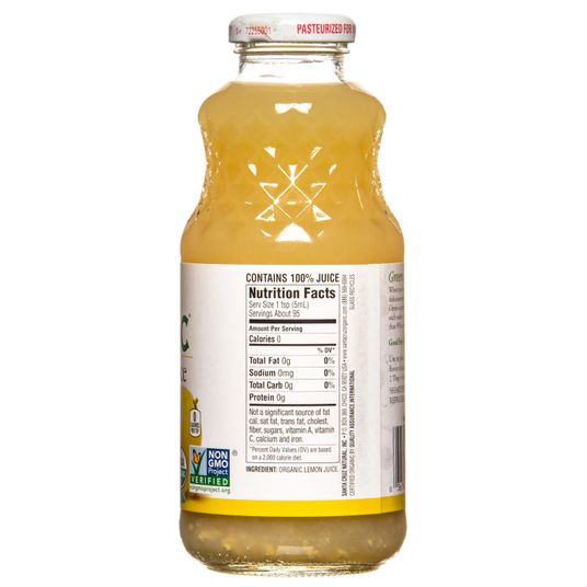 Santa Cruz Lemon Juice, 100%, Organic Azure Standard