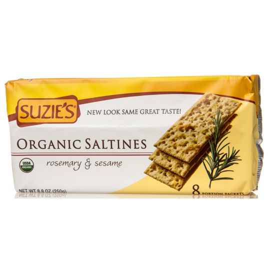 Suzie's Crackers, Rosemary & Sesame, Organic Azure Standard