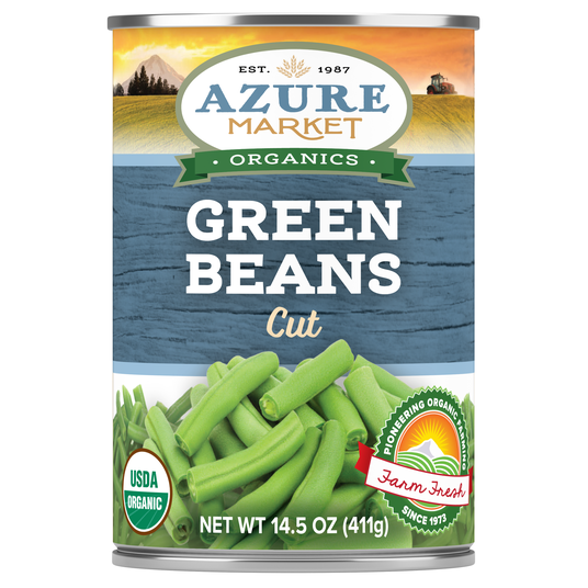 Azure Market Organics Green Beans, Cut, Organic - Azure Standard