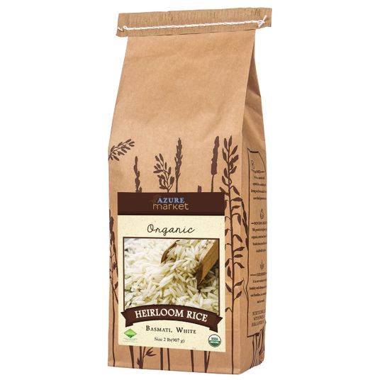 Azure Market Organics Rice, Heirloom Basmati White, Organic - Azure ...