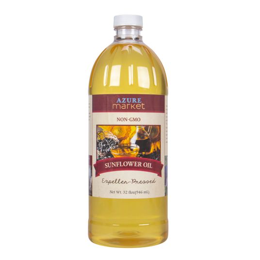 Azure Market Sunflower Oil, Expeller Pressed, Non GMO Azure Standard