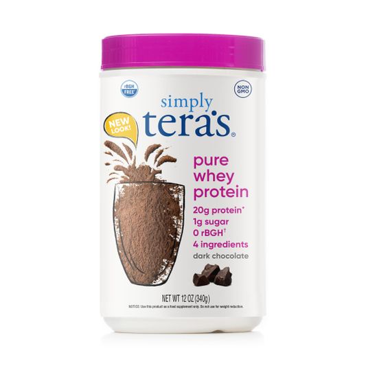 Tera's Whey Protein Powder, Grassfed, Dark Chocolate Azure Standard