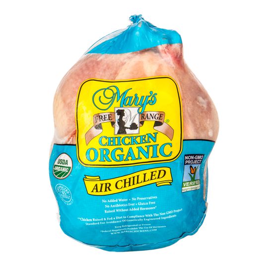 Mary's Chicken Fryer, with Giblets, Organic, Frozen, Random Weight