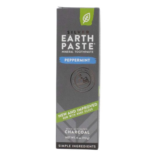 Redmond Earthpaste Toothpaste with Silver, Peppermint with Activated